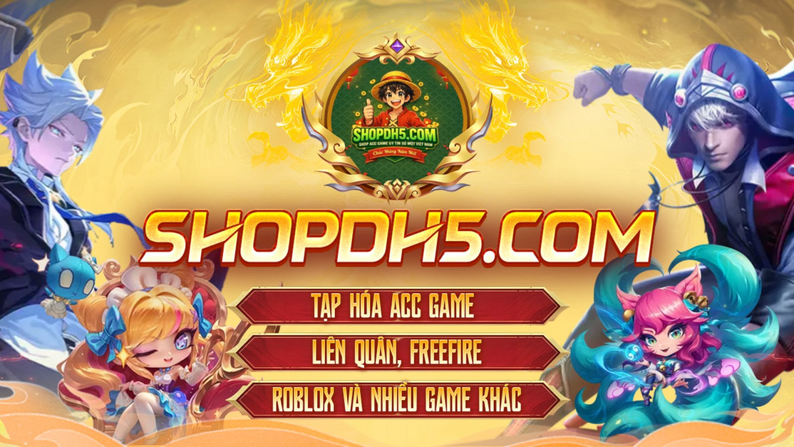 Shop Bán Acc Liên quân, roblox freefire